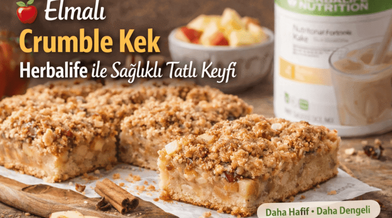 Elmalı Crumble Kek Tarifi Herbalife ile Sağlıklı Tatlı Keyfi