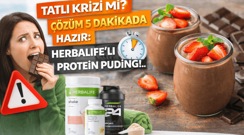 Tatlı Krizi mi Çözüm 5 Dakikada Hazır Herbalife'lı Protein Puding!