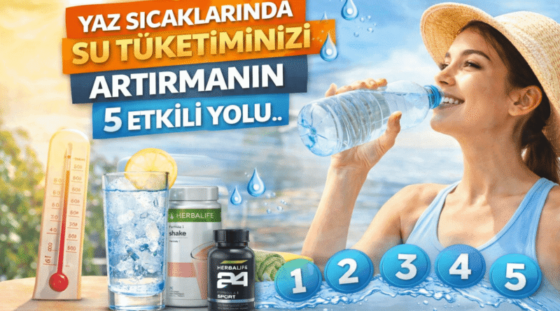 Yaz Sıcaklarında Su Tüketiminizi Artırmanın 5 Etkili Yolu