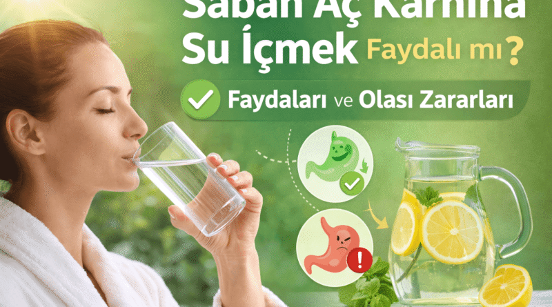 Sabah Aç Karnına Su İçmek Faydalı mı? Faydaları ve Zararları
