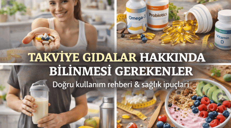 Takviye Gıdalar Hakkında Bilinmesi Gerekenler