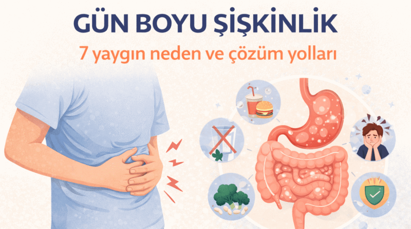 Gün Boyu Şişkinlik: 7 Yaygın Neden ve Şişkinliği Azaltmanın Yolları