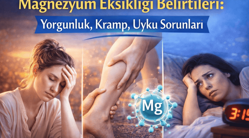 Magnezyum Eksikliği Belirtileri: Yorgunluk, Kramp, Uyku Sorunları